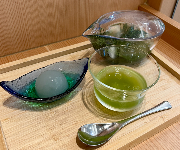 利休抹茶水まんじゅうとお茶のセット