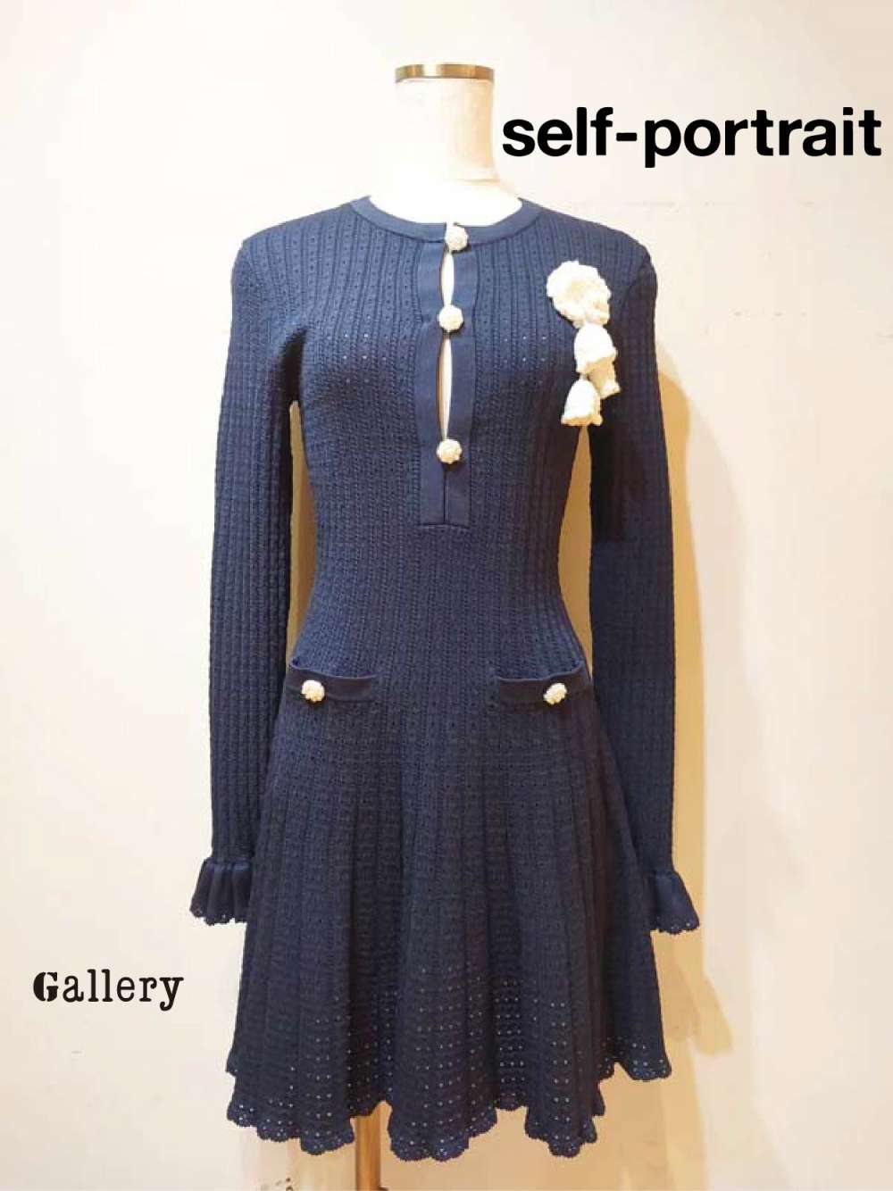 Self-Portrait ニット　フレア　ドレス　ワンピース　ブラック ◇Self-portrait◇ニットドレス入荷 | ギャラリー | ショップニュース