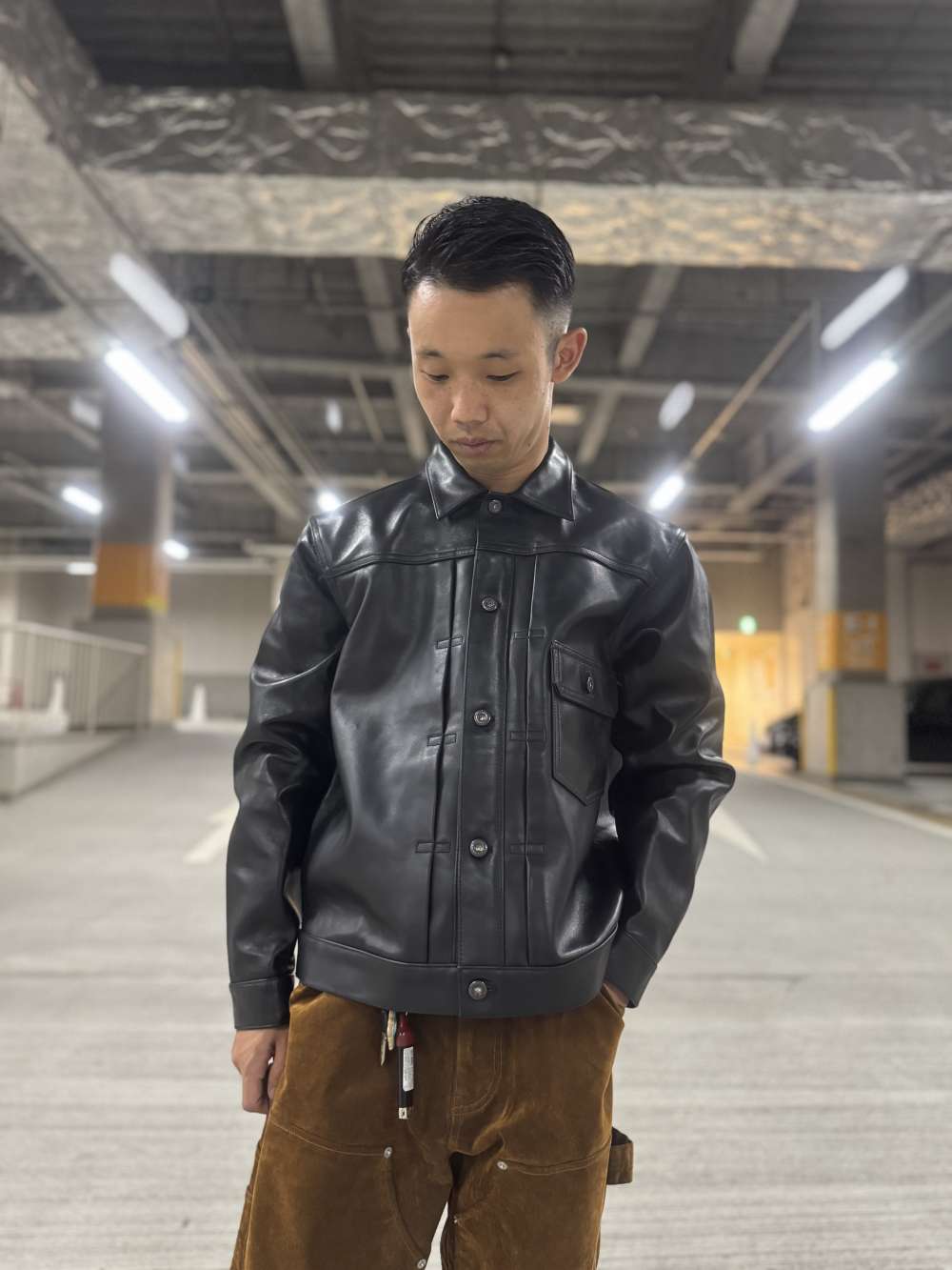 Schott 1st TRACKER JACKET ブラック M SHEEP LEATHER 1st TRACKER JACKET/シープレザー トラッカー