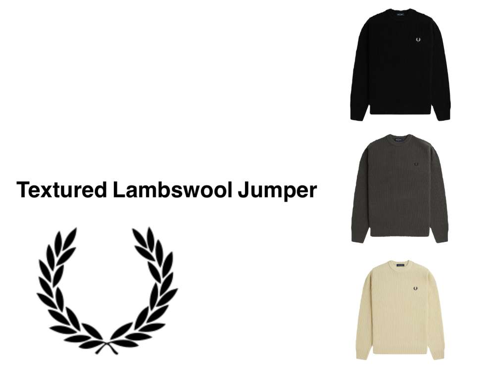 FRED PERRY】Lambswool Jumper | フレッドペリー | ショップニュース